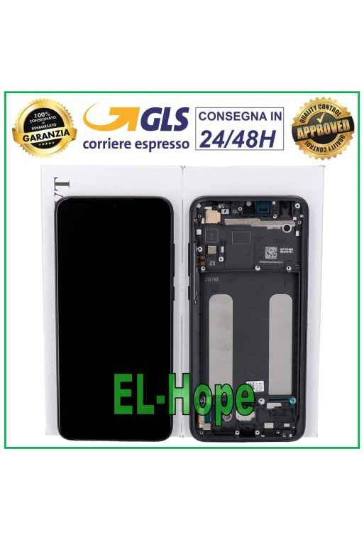 ORIGINAL LCD-DISPLAY + RAHMEN XIAOMI MI 9 LITE M1904F3BG TOUCHSCREEN SCHWARZES GLAS
