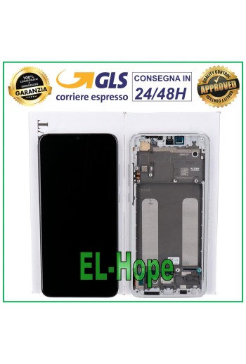 ORIGINAL LCD-DISPLAYRAHMEN XIAOMI MI 9 LITE M1904F3BG TOUCHSCREEN WEISSES GLAS