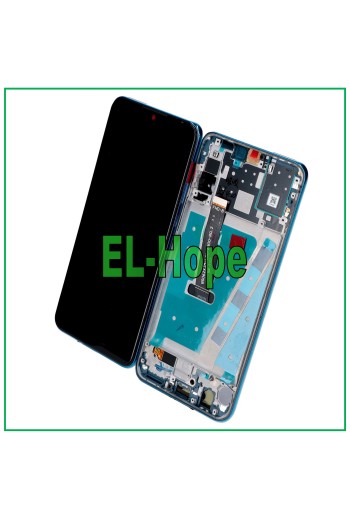DISPLAYRAHMEN FÜR HUAWEI P30 LITE NEW EDITION 24 MP TOUCHSCREEN MONTIERT BLAU