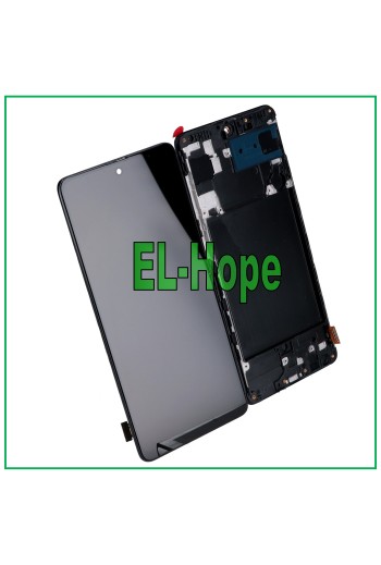 TFT-LCD-DISPLAY + RAHMEN FÜR SAMSUNG GALAXY A71 SM A715 A715F TOUCHSCREEN-GLAS