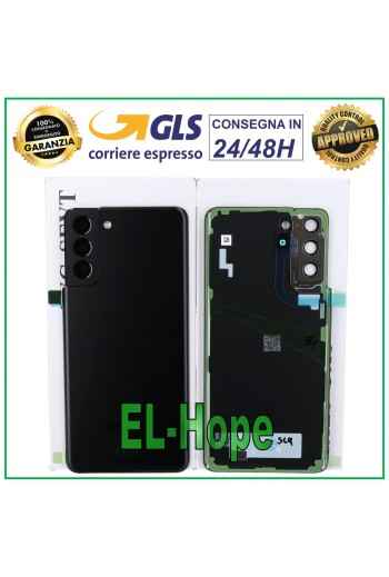 ORIGINAL SAMSUNG GALAXY S21 PLUS SM-G996 AKKU-COVER RÜCKSEITE SCHWARZ