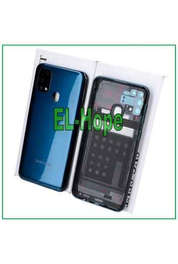 ORIGINAL SAMSUNG GALAXY M31 SM-M315F AKKU-ABDECKUNG BACKCOVER BLAU
