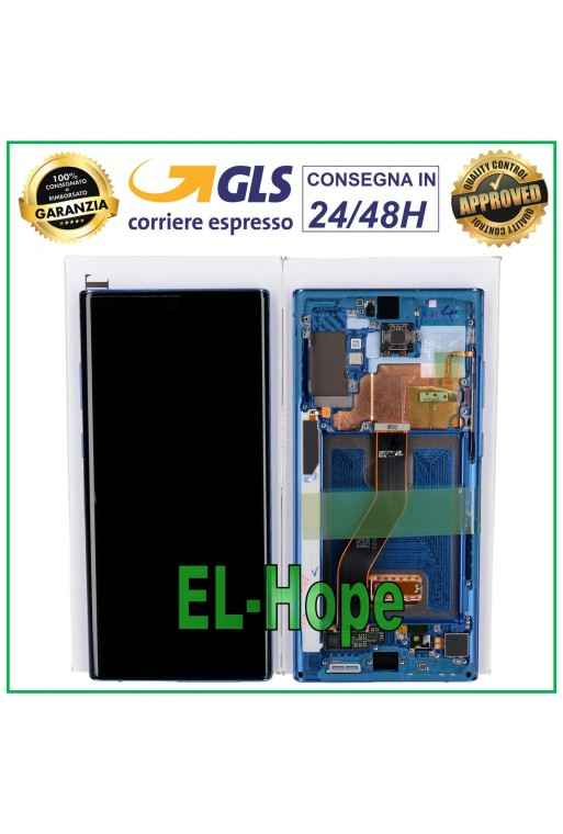 ORIGINAL LCD-DISPLAY SAMSUNG GALAXY NOTE 10 PLUS SM N975 N976 TOUCHSCREEN BLAU