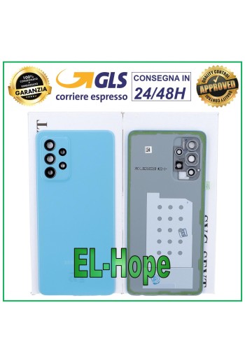 ORIGINAL SAMSUNG GALAXY A52 SM-A525 F BATTERIEABDECKUNG BACKCOVER BLAU