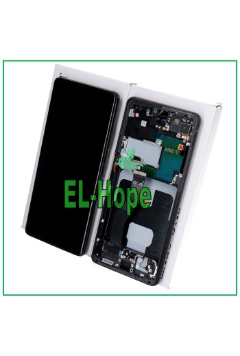 100 % ORIGINAL LCD-DISPLAYRAHMEN SAMSUNG GALAXY S21 ULTRA SM-G998 TOUCH SCHWARZ