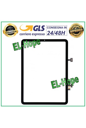 TOUCHSCREEN FÜR APPLE IPAD 4 AIR A2072 A2316 A2324 A2325 DIGITIZER SCHWARZES GLAS