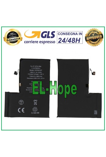 ERSATZAKKU FÜR IPHONE 12 PRO MAX A2466 3687 mAh 4,45 V