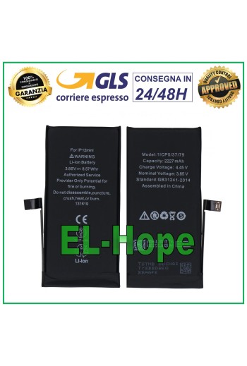 ERSATZAKKU FÜR IPHONE 12 MINI A2471 2227 mAh 4,45 V