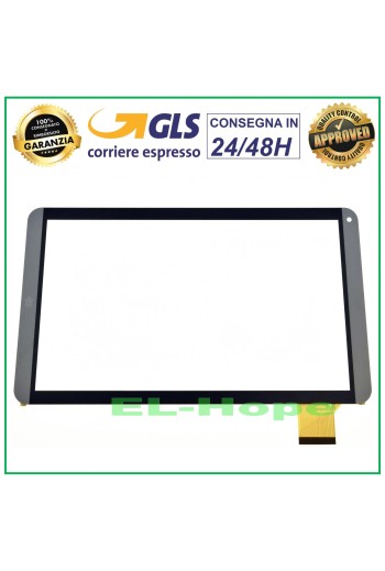 TOUCHSCREEN-GLAS MEDIACOM SMARTPAD MX 10 M-SP10MXB ORIGINAL DIGITIZER GRAU