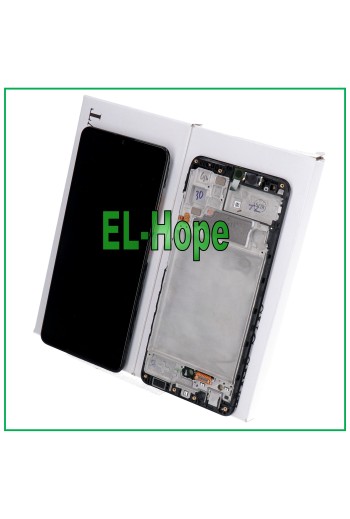 ORIGINALRAHMEN LCD-DISPLAY SAMSUNG GALAXY A32 4G SM-A325 F/FN TOUCHSCREEN SCHWARZ