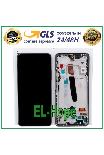 ORIGINAL LCD-DISPLAY + RAHMEN XIAOMI POCO F3 M2012K11AG TOUCHSCREEN SCHWARZES GLAS
