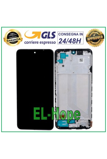 OLED-LCD-DISPLAY + RAHMEN FÜR XIAOMI REDMI NOTE 10 M2101K7AI / 7AG TOUCH-GLAS