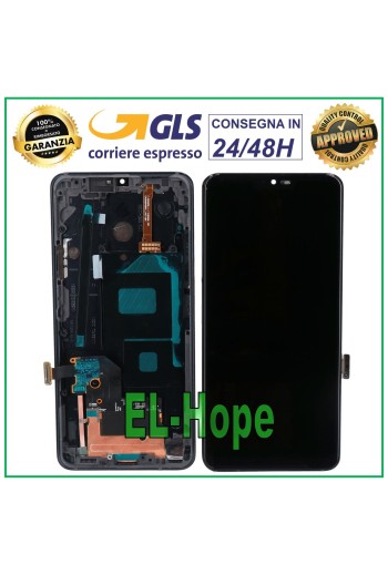 LCD-DISPLAYRAHMEN FÜR LG G7 THINQ LMG710 LMW EMW TOUCHSCREEN MONTIERTER BILDSCHIRM