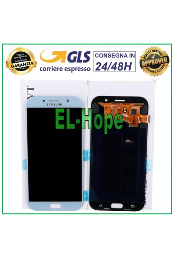 ORIGINAL LCD-DISPLAY SAMSUNG GALAXY A7 2017 A720 SM-A720F DS TOUCHSCREEN BLAU