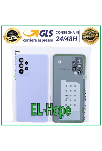 ORIGINAL SAMSUNG GALAXY A52S SM A528B BATTERIEABDECKUNG LILA RÜCKSEITE