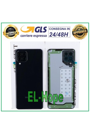 ORIGINAL SAMSUNG GALAXY A22 SM-A225 4G RÜCKSEITE ABDECKUNG SCHWARZES GLAS