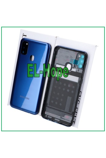 ORIGINAL SAMSUNG GALAXY M30S SM-M307F AKKU-ABDECKUNG BACKCOVER BLAU