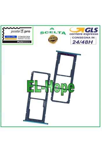 SIM-Karten-Slot für Micro-SD-Karten, Huawei Y7 2019, DUB-LX1, LX2, L22, Blau