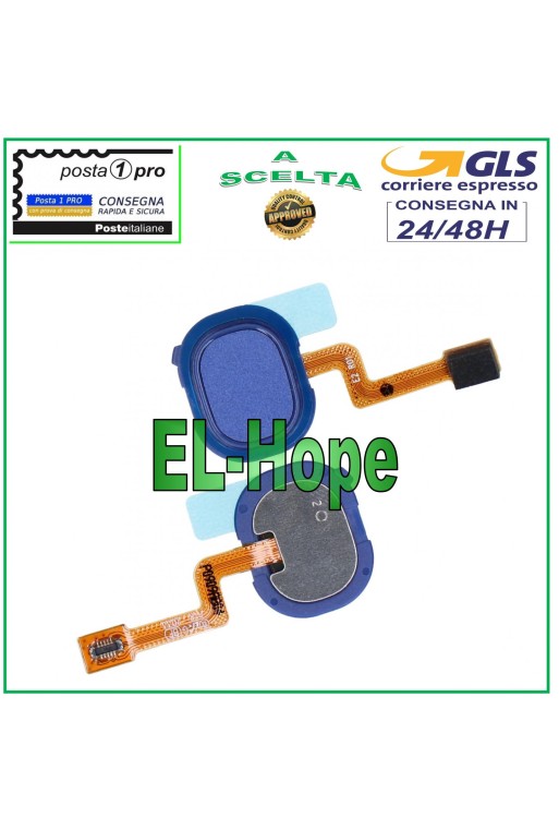 HOME-TASTE FINGERABDRUCK FÜR SAMSUNG GALAXY A21S SM A217 F/FN FINGERABDRUCKSENSOR BLAU