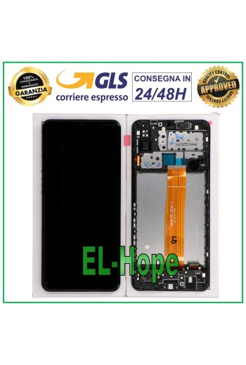 LCD-DISPLAY + ORIGINALRAHMEN SAMSUNG GALAXY M12 2021 SM-M127 TOUCHSCREEN-GLAS