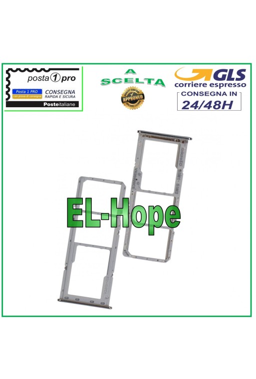 Slot Cart Fach Nano SIM Micro SD Samsung Galaxy A51 SM A515F Weiß