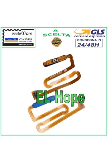 FLACH FLEX FINGERABDRUCKSCHLÜSSEL FINGERABDRUCKSENSOR SAMSUNG A04S SM-A047 F BLAU