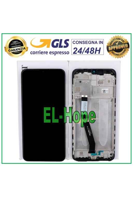 100 % ORIGINAL LCD-ANZEIGERAHMEN XIAOMI REDMI 9 M2004J19AG M2004J19G TOUCH-GLAS