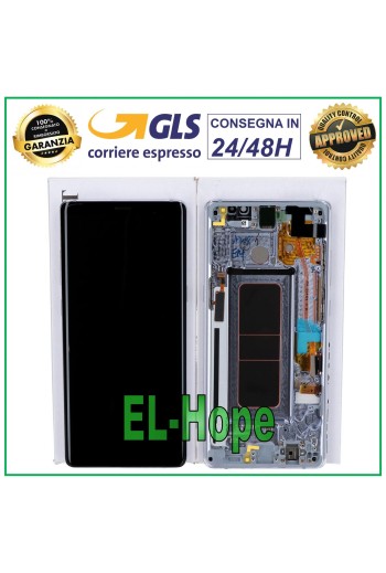 ORIGINAL LCD-DISPLAY SAMSUNG GALAXY NOTE 8 SM N950 F TOUCHSCREEN VIOLETT GRAU