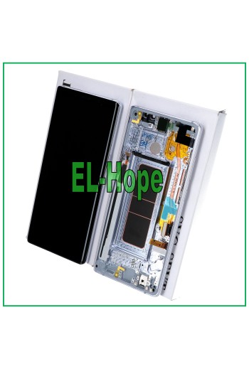 ORIGINAL LCD-DISPLAY SAMSUNG GALAXY NOTE 8 SM N950 F TOUCHSCREEN VIOLETT GRAU