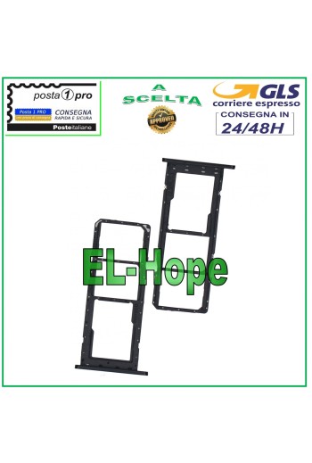 SLOT CART FACH NANO SIM MICRO SD SAMSUNG GALAXY A02S SM-A025G SCHWARZ