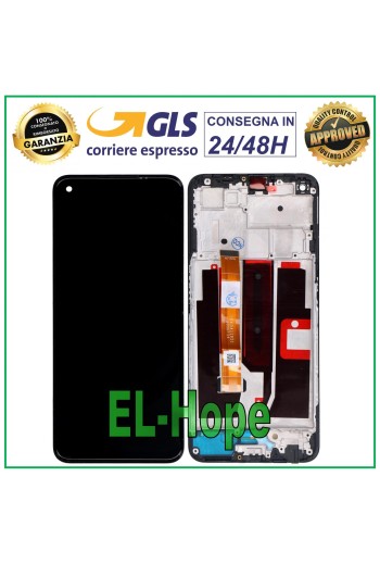 LCD-DISPLAYRAHMEN FÜR OPPO A93 5G PCGM00 TOUCHSCREEN-GLAS-MONITORBILDSCHIRM SCHWARZ
