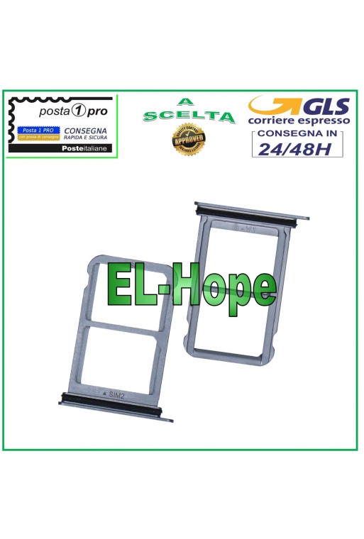 Slot Cart Reader Fach SIM-Karte + Micro SD HUAWEI P20 PRO CLT-L09 L29 Blau