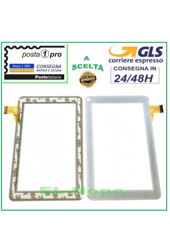 TOUCHSCREEN-GLAS Unusual TB-U7X U7X DIGITIZER ORIGINAL WEISS