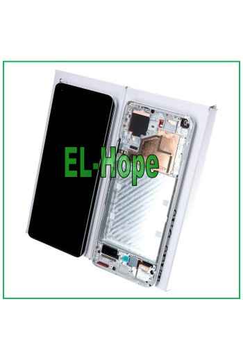 ORIGINAL LCD DISPLAY + RAHMEN XIAOMI MI 11 5G M2011K2G TOUCHSCREEN GLAS SILBER