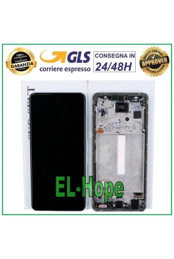 ORIGINAL TOUCH LCD DISPLAY SAMSUNG GALAXY A52S SM A528 A528B RAHMEN GRÜN GRÜN