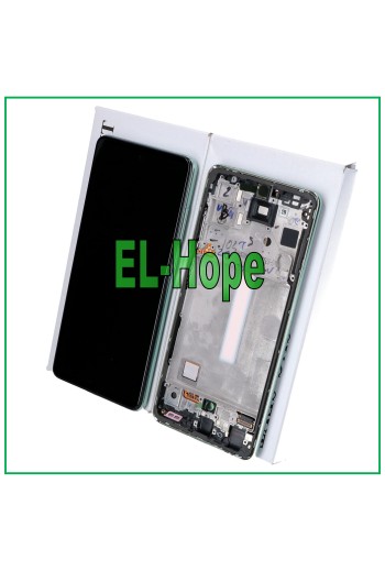 ORIGINAL TOUCH LCD DISPLAY SAMSUNG GALAXY A52S SM A528 A528B RAHMEN GRÜN GRÜN