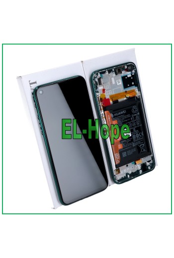 ORIGINAL TOUCH LCD DISPLAY + AKKU HUAWEI P40 LITE JNY-L21A LX1 GRÜN