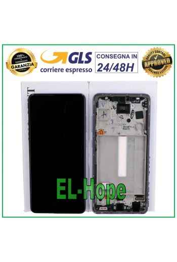 100 % ORIGINAL TOUCH-LCD-DISPLAY SAMSUNG GALAXY A52S SM A528 A528B LILA RAHMEN