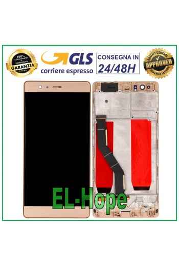 LCD-DISPLAY-TOUCHSCREEN-RAHMEN FÜR HUAWEI P9 PLUS VIE-L09 GOLDGLASBILDSCHIRM