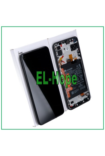 ORIGINAL LCD-DISPLAY + RAHMEN UND AKKU HUAWEI P40 LITE 5G CDY-NX9A TOUCH SCHWARZ