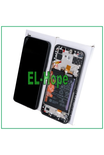 ORIGINAL LCD-DISPLAY + RAHMEN UND AKKU HUAWEI P40 LITE 5G CDY-NX9A TOUCH SCHWARZ