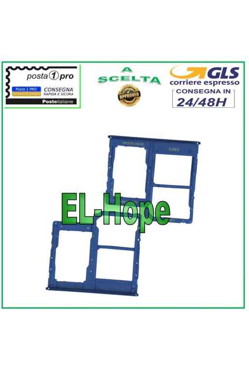 Slot Cart Fach Nano SIM Karte SD Samsung Galaxy A31 SM A315 A315F Blau