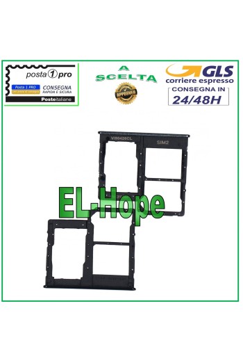 Steckplatz für Nano-SIM-Karte, SD-Kartensteckplatz, Samsung Galaxy A31, SM A315, A315F, Schwarz