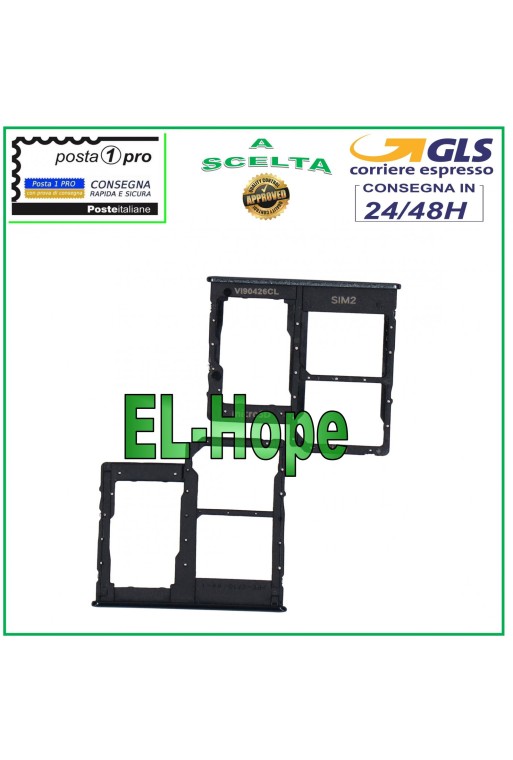 Steckplatz für Nano-SIM-Karte, SD-Kartensteckplatz, Samsung Galaxy A31, SM A315, A315F, Schwarz