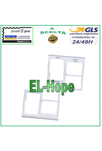 Slot Cart Fach Nano SIM Karte SD Samsung Galaxy A41 SM A415 F Weiß