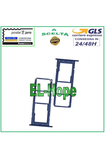 Slot Cart Fach Nano SIM Karte SD Samsung Galaxy A03S SM-A037G Blau