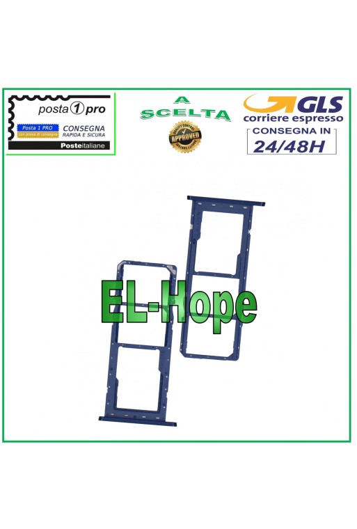 Slot Cart Fach Nano SIM Karte SD Samsung Galaxy A03S SM-A037G Blau