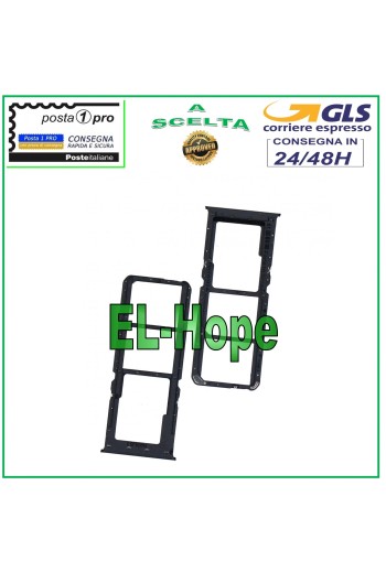 Slot Carriage SIM SD Card Fach für OPPO A52 CH2061 CPH2069 PDAM10 PADM00 Schwarz