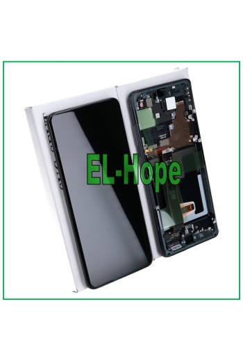 ORIGINALRAHMEN LCD-DISPLAY SAMSUNG GALAXY S20 ULTRA SM-G988 TOUCHSCREEN SCHWARZ