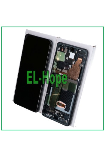 ORIGINALRAHMEN LCD-DISPLAY SAMSUNG GALAXY S20 ULTRA SM-G988 TOUCHSCREEN SCHWARZ